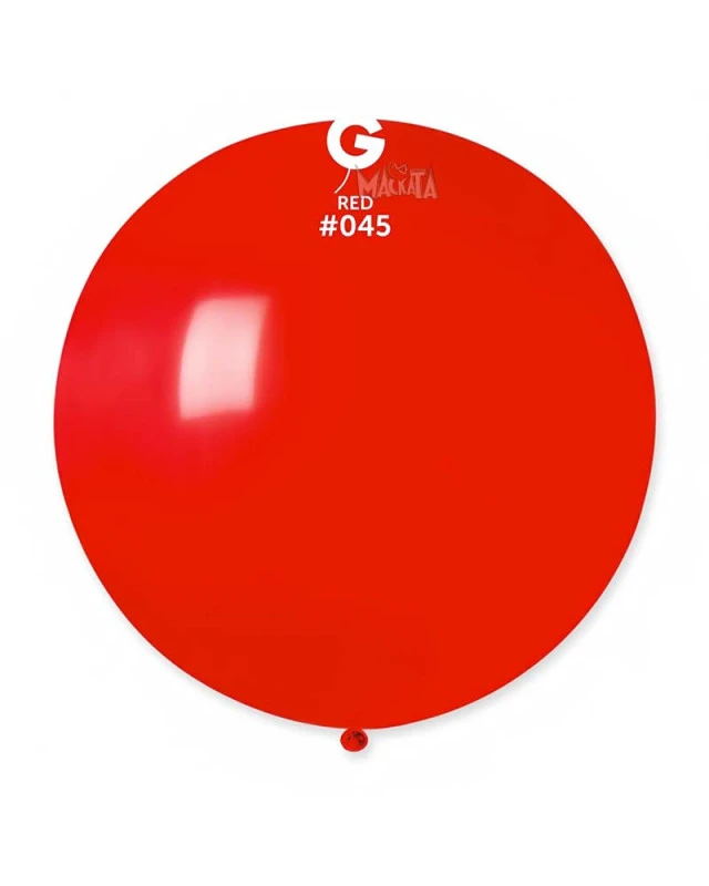 Пастелни балони гигант в червен цвят G220