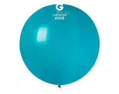 Пастелни балони гигант в цвят тюркоаз G220