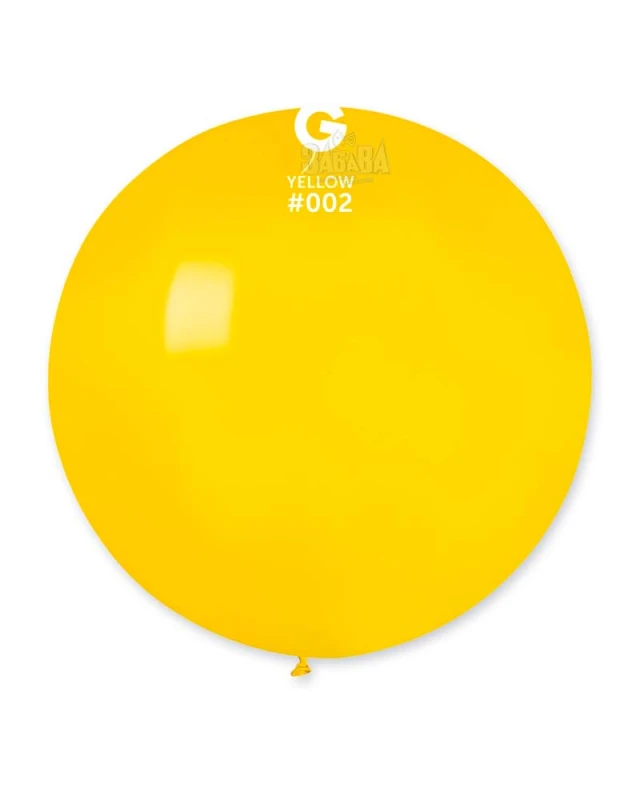 Пастелни балони гигант в жълт цвят G220