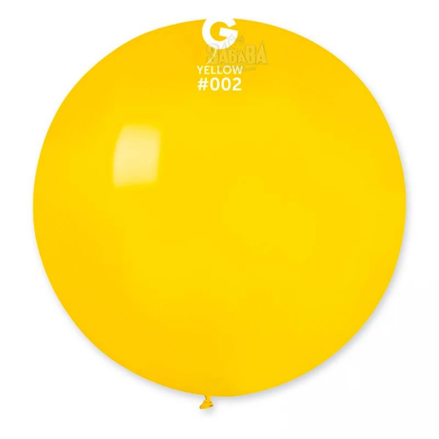 Пастелни балони гигант в жълт цвят G220
