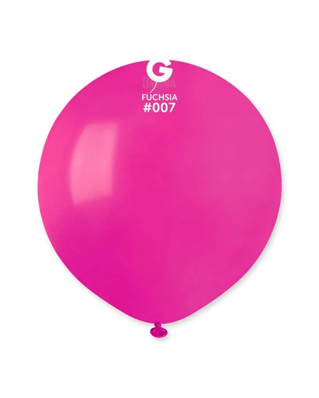 Пастелни балони гигант в цвят циклама G150 - 5бр