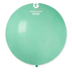 Пастелни балони гигант в цвят аквамарин G220