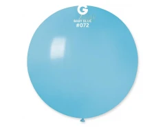 Пастелни балони гигант в цвят бебешко синьо G220
