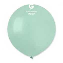 Пастелни балони гигант в цвят аквамарин G150 - 5бр