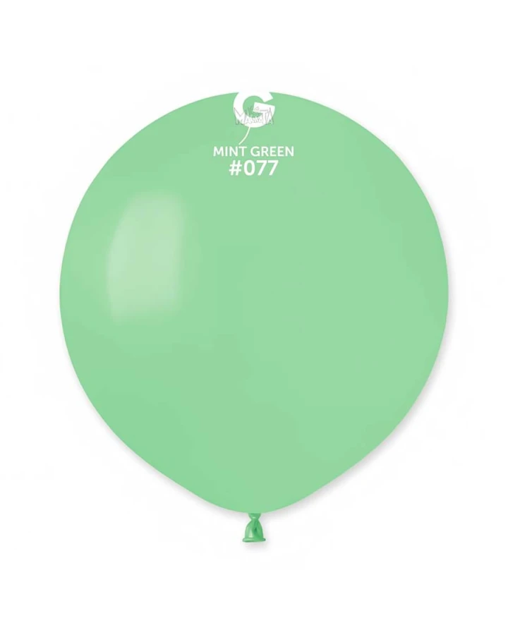 Пастелни балони гигант в цвят мента G150 - 5бр