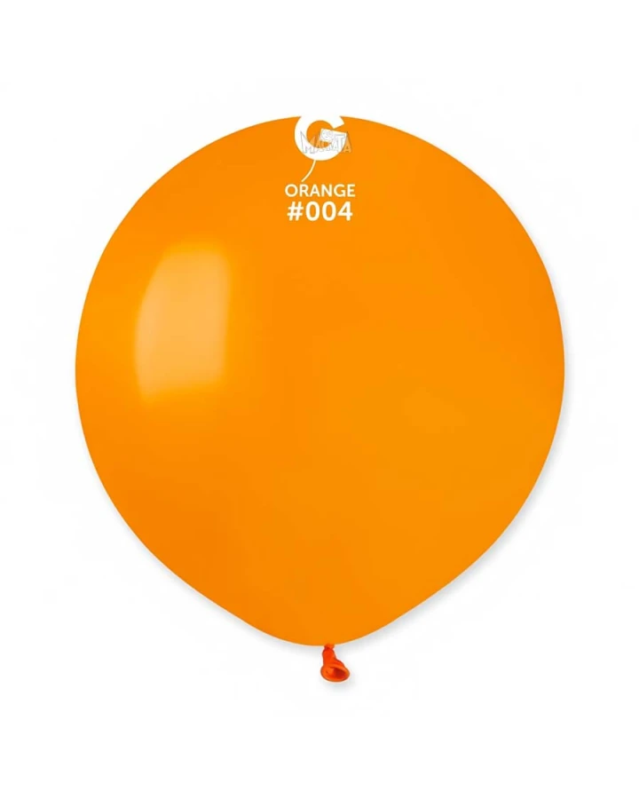 Пастелни балони гигант в оранжев цвят G150 - 5бр