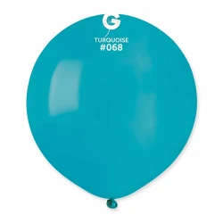Пастелни балони гигант в цвят тюркоаз G150 - 5бр