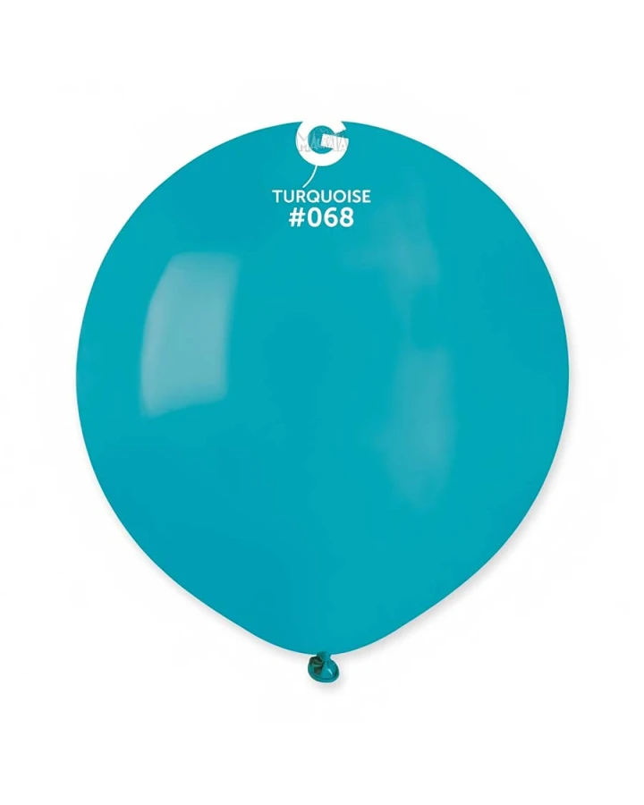 Пастелни балони гигант в цвят тюркоаз G150 - 5бр