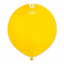 Пастелни балони гигант в жълт цвят G150 - 5бр