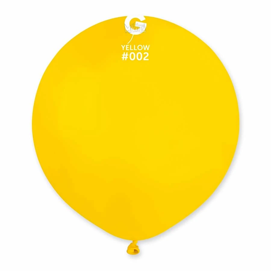 Пастелни балони гигант в жълт цвят G150 - 5бр