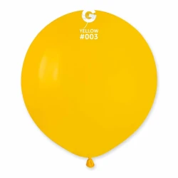 Пастелни балони гигант в тъмножълт цвят G150 - 5бр