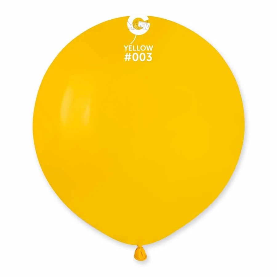 Пастелни балони гигант в тъмножълт цвят G150 - 5бр