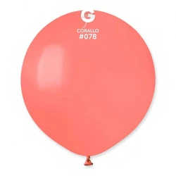 Пастелни балони гигант в цвят корал G150 - 5бр
