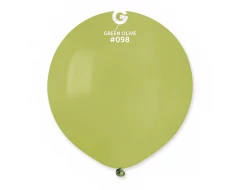 Пастелни балони гигант в цвят Green olive G150 - 5бр