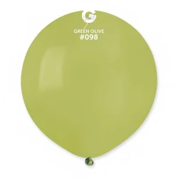 Пастелни балони гигант в цвят Green olive G150 - 5бр