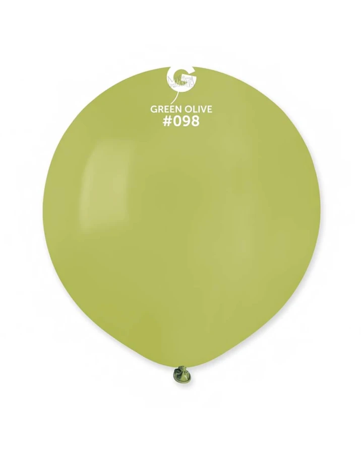 Пастелни балони гигант в цвят Green olive G150 - 5бр