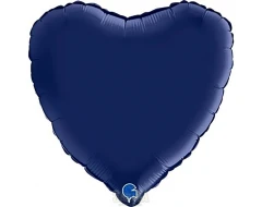 Фолиев балон сърце - Цвят Blue Navy