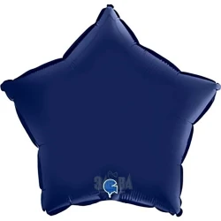 Фолиев балон звезда - Satin Blue Navi
