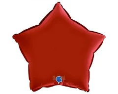 Фолиев балон звезда - Satin Rubin Red