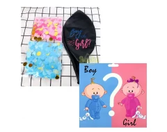 Гигантски латексов балон Boy or Girl с конфети