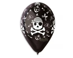 Балони с щампа - Череп 5бр