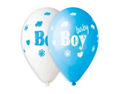 Балони с щампа - Baby boy 5бр 935