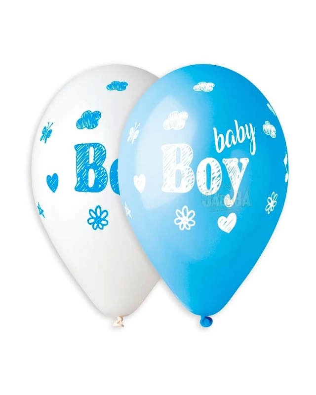Балони с щампа - Baby boy 5бр 935