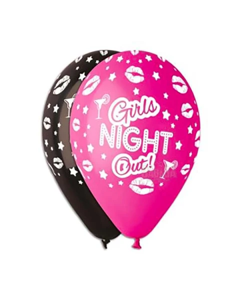 Балони с щампа - Girrls night out 5бр 630