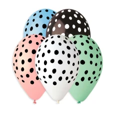 Балони с щампа - Точки 5бр 866