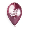Балони хром с щампа - Happy Birthday 5бр