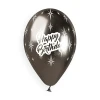 Балони хром с щампа - Happy Birthday 5бр