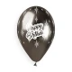 Балони хром с щампа - Happy Birthday 5бр