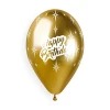 Балони хром с щампа - Happy Birthday 5бр