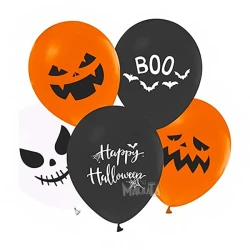 Балони с щампа за Halloween 5бр