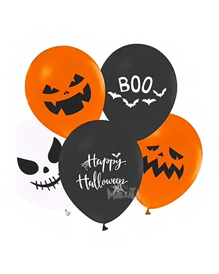 Балони с щампа за Halloween 5бр