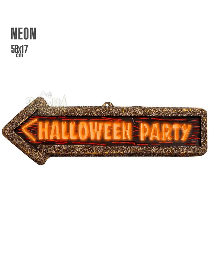 Украса за Хелоуин - Табела с надпис Halloween party 2123F
