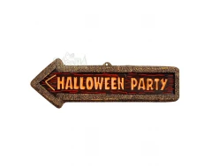 Украса за Хелоуин - Табела с надпис Halloween party 2123F