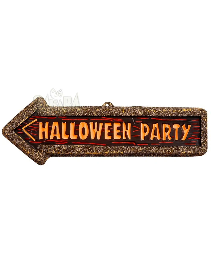 Украса за Хелоуин - Табела с надпис Halloween party 2123F