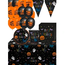 Комплект за украса на Хелоуин с балони – Happy Halloween 65 части