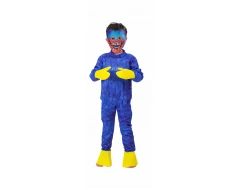 Детски карнавален костюм - Huggy Wuggy в син цвят