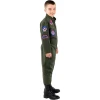 детски костюм авиационен пилот top gun гащеризон