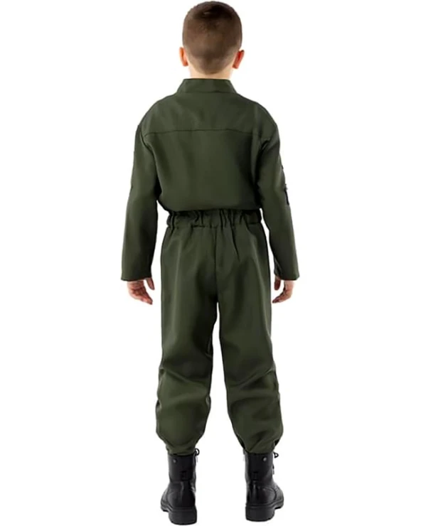 детски костюм авиационен пилот top gun гащеризон