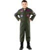 детски костюм авиационен пилот top gun гащеризон