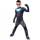 Детски карнавален костюм Nightwing Gotham Knights с мускули и маска за супергеройско парти | zabava