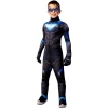 Детски карнавален костюм Nightwing Gotham Knights с мускули и маска за супергеройско парти | zabava