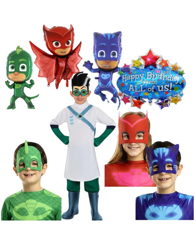 парти комплект pj masks ромео с костюм и балони