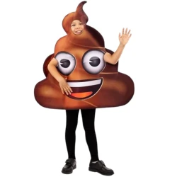 Детски костюм на емоджи Ако (Poop Emoji)