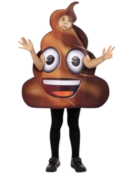 Детски костюм на емоджи Ако Poop Emoji