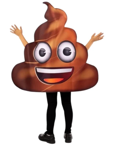 Детски костюм на емоджи Ако Poop Emoji