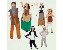 Детски комплект костюми „Дядо и ряпа“ – приказни герои